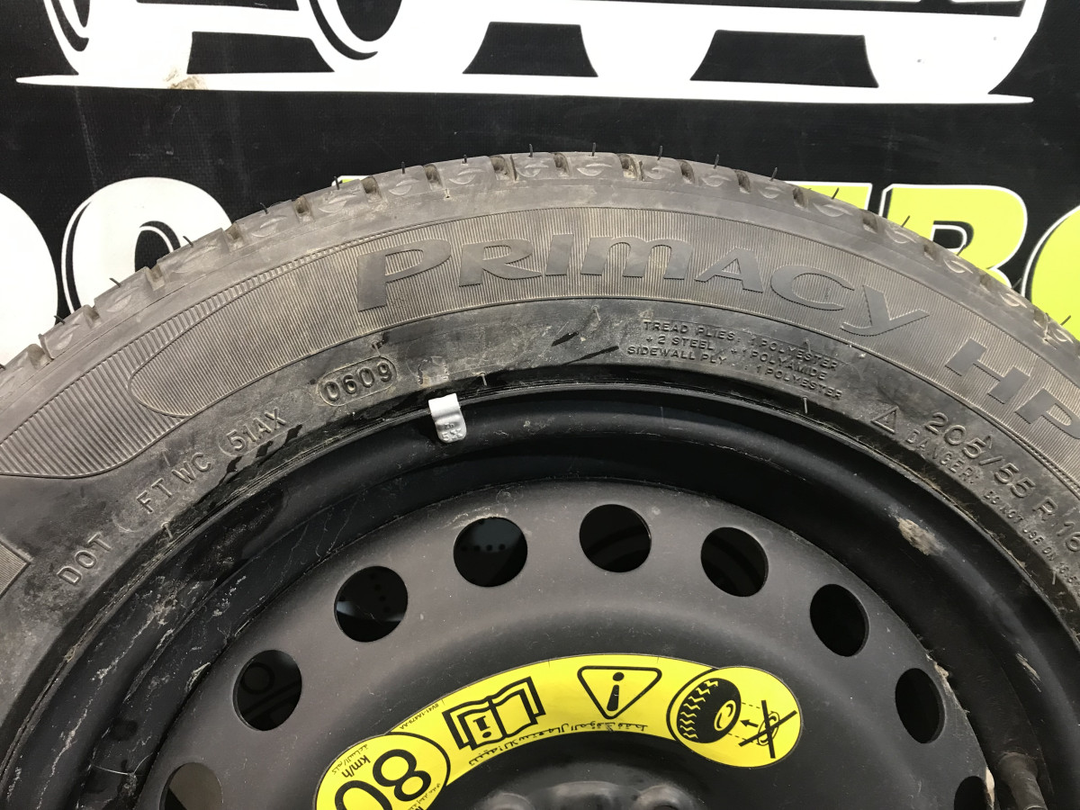 Докатка (запасне колесо) 205/55 R16 Michelin Primacy FORD Focus MK2 08-11 - Зображення 4