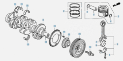 Шатун 2.2 дизель N22A2  Honda CR-V 3 (06-10)