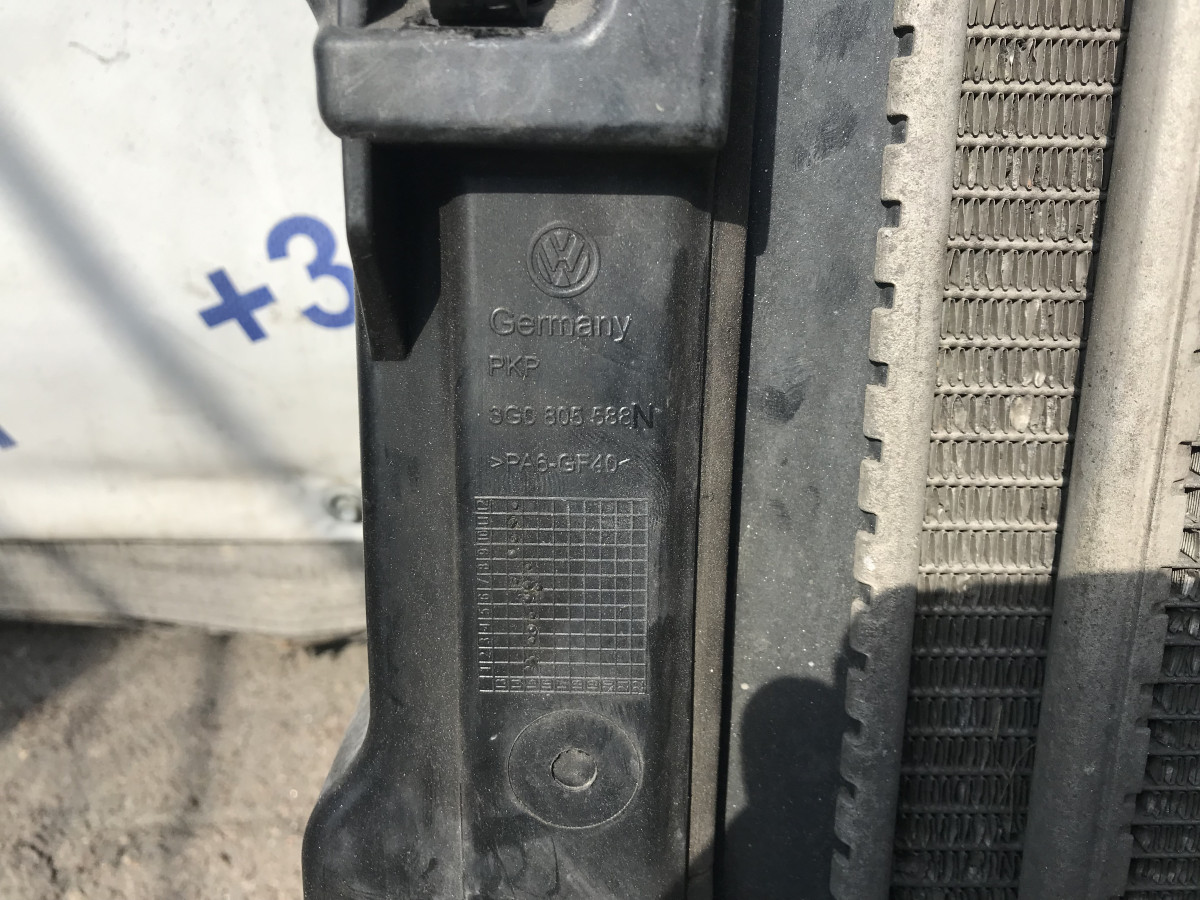 Панель радіаторів радіатори охолодження 2.0D Volkswagen Passat B8 14-23 - Зображення 2