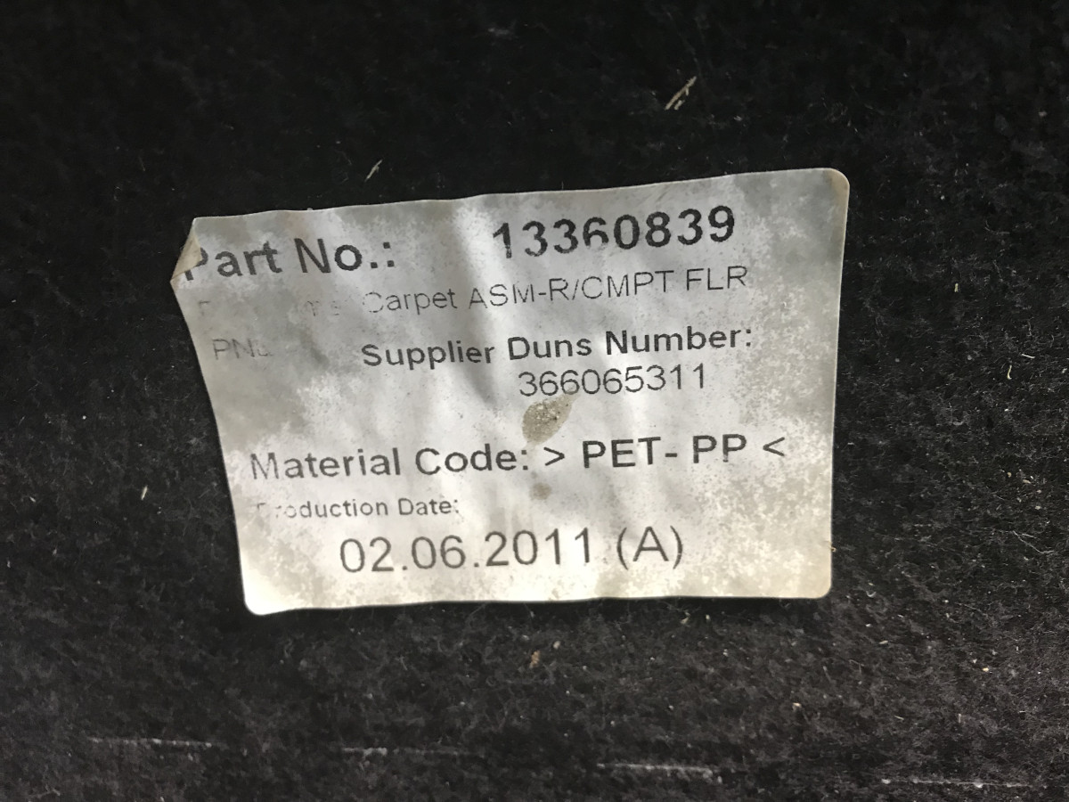 Підлога багажника хетчбек Opel Astra J (09-15) - Зображення 2
